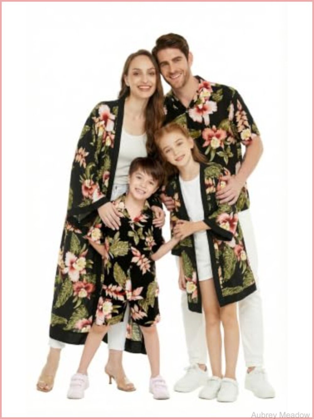 100% Rayon Hawaiian Cardigan, Lightweight, Pull-On, Regular Fit